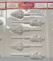 LorAnn Gourmet Lollipop/Chocolate Mold Snowmen & Christmas Trees New Set of 3