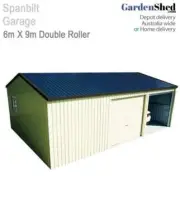 Spanbilt Double Garage with Workshop 6m x 8.69m - 2.4m Wall (QLD, NSW, VIC & ...