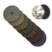 5" Dry Diamond Ceramic Bond Polishing 21 Pad Marble Granite Concrete Terrazzo