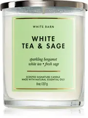Bath & Body Works White Tea & Sage scented candle 227 g