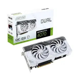 【ASUS 華碩】DUAL-RTX4070-O12G-WHITE 顯示卡