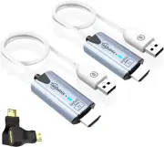 2025 Wireless HDMI Transmitter & Receiver, 4K 50M Plug & Play Extender Kit