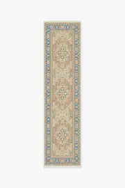 75' x 305' | Machine Washable Runner Rug | Kid & Pet Friendly | Indoor Rug | Kamran Sunset Orange Outdoor Rug | Ruggable
