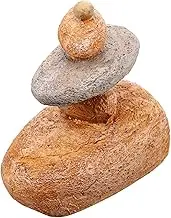 HOMOBABE Stone Key Holder Weather Resistant Garden Storage Box for Keys Realistic Rock Design Creative Outdoor Decor for Gardens and Patios