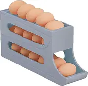 Egg Organizer for Fridge, Egg Storage for Refrigerator | Egg Keeper 3 Tier Egg Dispenser Holder for Refrigerator, Automatic Rolling Egg Storage Box, Space Saving Refrigerator Egg Rack 16 Eggs for Egg