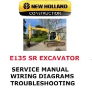 NEW HOLLAND E135 SR CRAWLER EXCAVATOR MANUAL SHOP SERVICE REPAIR ENGINE PDF