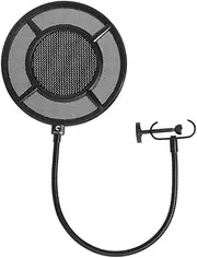 Abaodam 1pc Microphone Shield Filter Gaming Mic Wind Screen for Pc Recording Materials Easy Install Professional Use