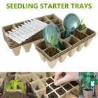 10 Cells Plant Starter Tray Biodegradable Nursery Pot Garden Seedling dslfL