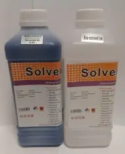 Eco Solvent Cleaner Solut + LIGHT Cyan Ink Roland Mutoh Mimaki DX4 DX5 USA Ship