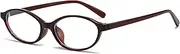 Oval Blue Light Blocking Glasses for Women Men Retro Small Oval Frame Y2K Cat Eye Computer Eyeglasses Clear Lens
