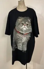 Rock Chang glow-in-the-dark T-shirt size XL NWT - Double Sided Cat