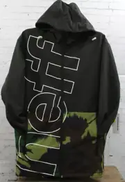 New Neff Mens Daily Softshell Jacket Small Black Camo
