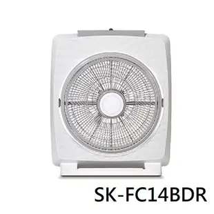 SAMPO 聲寶- 14吋六片扇葉微電腦DC箱扇 (附遙控器) SK-FC14BDR 廠商直送