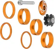 MTB Spacers, Light Weight Smooth Bike Spacers for Bike for Cycling Enthusiasts(Gold)