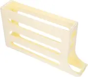 TEHAUX 4 Refrigerator Door Egg Rack Egg Holder with Slide Compact Food Storage for Kitchen and Fridge Durable Space Saving