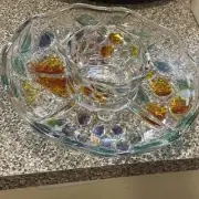 mikasa garden harvest Chip And Dip Plate