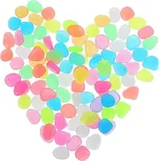 Vaguelly Fish Tank Rocks 100pcs Multi-Function Decorative Pebbles Safe Beautiful for Freshwater Saltwater Aquariums