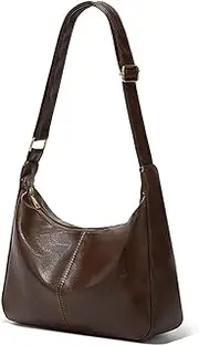 [BaiYouDa] Retro Shoulder Bags for Women Vegan Leather Tote Handbags Slouchy Large Crossbody Bag with Adjustable Strap