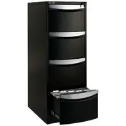 Stilford 4 Drawer Filing Cabinet Black