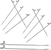 LIFKOME 10Pcs Metal Beading Needles for Jewelry Making Durable Bead Threading Tools for Beads for Beginners and for DIY Bracelet Craft Projects