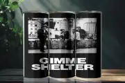 Gimme Shelter (1970) Movie Poster 20 Ounce Stainless Steel Tumbler Metal Straw