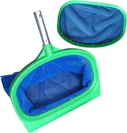 Swimming Pool Skimmer Net - Professional Leaves Cleaning Rakes, Deep Mesh Bags | Debris Scoop Leaves Skimmer Net, Debris Leaves Removal Net for Cleaning Garden Pools Spa Pond, Blue