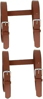 2pcs Blanket Straps Travel Rug Carrier Leather Yoga Mat Strap Adjustable Yoga Mat Strap Adjustable Blanket Strap Leather Bedroll Straps Picnic Pu Leather Fitness Sheet Rack Hairy