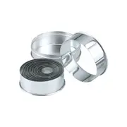 Chef Inox 11 Piece Plain Round Cutter Set