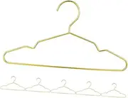 ifundom 6pcs Miniature Doll Clothes Hangers Gold Tiny Dress Organizers for Doll Wardrobe Stylish Storage Accessories for Displaying Small Items