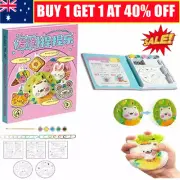 Foam Texture Painting Kit, Magic DIY 3D Texture Painting Paper for Kids