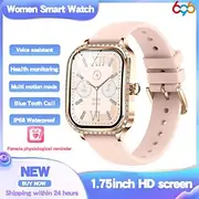696 MK88 Smart Watch 1.75 inch Smart Band Fitness Bracelet Bluetooth Call Reminder Sleep Tracker Heart Rate Monitor Compatible with Android iOS Women Hands-Fre