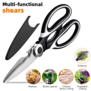Kitchen Shears Scissors Heavy Duty Sharp Cooking Food Meat Chicken Utility Chop