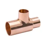 2-1/2" x 2" x 2" Inch CxCxC Sweat Reducing Copper Tee Plumbing Fitting