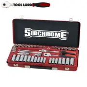 Sidchrome 43 piece 3/8" Drive Metric & AF Socket Set 8-19mm 3/8"-3/4" SCMT13107