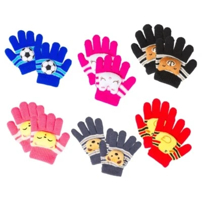 Warm Winter Mitten Unisex Full Finger Glove Stylish Colorful Toddler Gloves