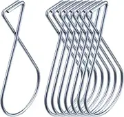 Ceiling Hook Clips Ceiling Tile Hooks T-bar Clips Drop Ceiling Clips for Office, Classroom, Home and Wedding Decoration, Hanging Sign from Suspended Tile/Grid/Drop Ceilings, spring steel, Silvery White, 30 Packs