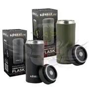NEW KOMBAT UK ARMY STAINLESS STEEL PLCE AMMO POUCH FLASK,CADETS,CAMPING,FISHING