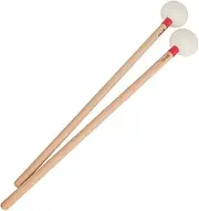 MINAOLULUS 2Pcs Reliable Felt Drumsticks with Wooden Handle Durable Percussion Hammers for Drumming Accessories for Beginners and Professionals