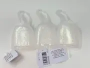 3 BATH BODY WORKS IRIDESCENT SILVER POCKETBAC HAND SANITIZER HOLDER CASE SLEEVE