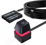 AZMXDVP Desktop Computer Power Switch, External Remote Start PC Motherboard Power On Off Switch Extension Cable M20