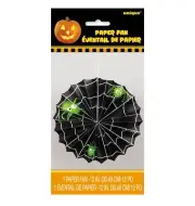 1 Halloween Spider Web Paper Fan Accordion Hanging Party Decoration 12”