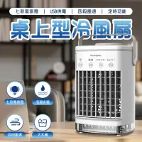 在飛比找momo購物網優惠-【居家新生活】桌面冷風機 加濕噴霧 小型加濕風扇 USB台式