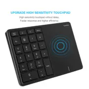 Bluetooth-compatibility + 2.4G Wireless Dual Mode Numeric Keyboard with Touchpad