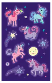 Glow In The Dark Stickers (Unicorns)