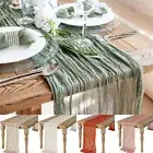 Decoration Table Cloth Xmas Decor Table Runner Cheese Cloth Table Setting