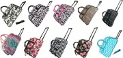Women's Fashion Print 21" Rolling Duffel Bag Suitcase Garment Carry-on Duffle