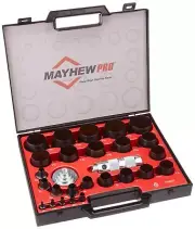 Mayhew Tools 66002 Hollow Punch, 27-Piece Set, Black SAE