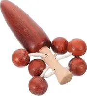 KONTONTY Rattle Drum Rattle for Traditional Hand Rattle Percussion Instruments Handheld Rattle Hand Drums for Rattle Shaking Wooden