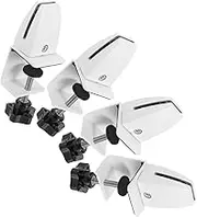 Angoily 4pcs Desk Partition Support Bracket Adjustable Sneeze Guard Clamp for Glass Panels Sturdy for Creating Private Workspace Movable and Design