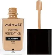 wet n wild Photo Focus Matte Liquid Foundation Golden Beige, Vegan & Cruelty-Free